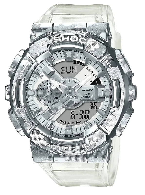 Casio G-shock GM-110SCM-1A Digital Analog Rubber Strap Watch