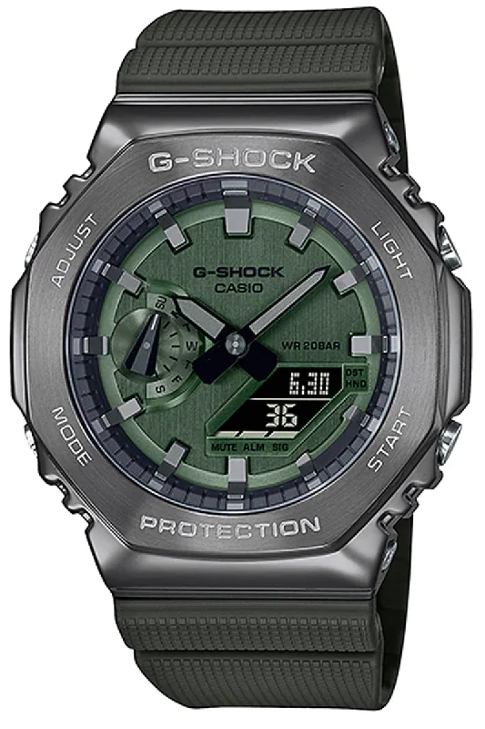 Casio G-shock GM-2100B-3A Digital Analog Rubber Strap Watch