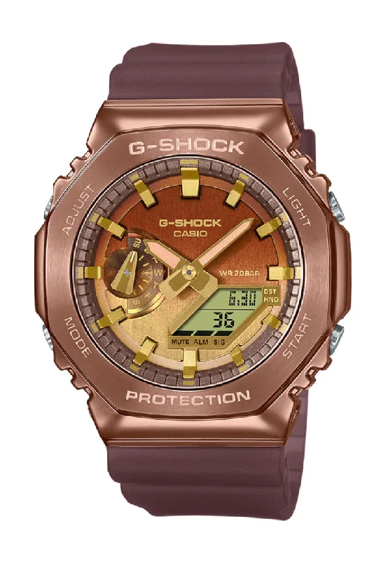 Casio G-shock GM-2100CL-5A Digital Analog Rubber Strap Watch