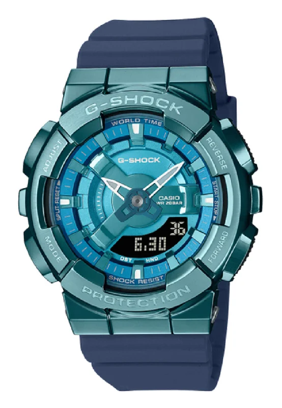 Casio G-shock GM-S110LB-2A Digital Analog Rubber Strap Watch