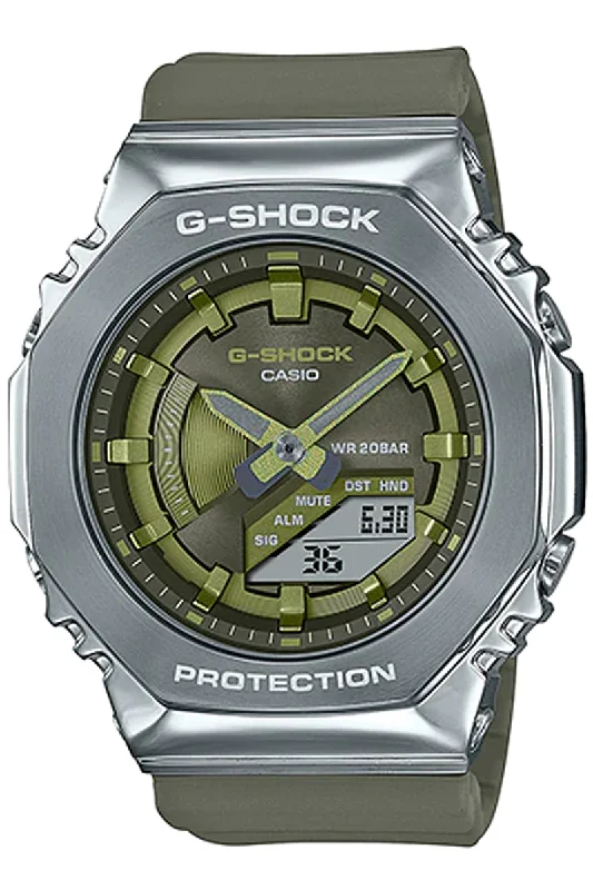 Casio G-shock GM-S2100-3A Digital Analog Rubber Strap Watch