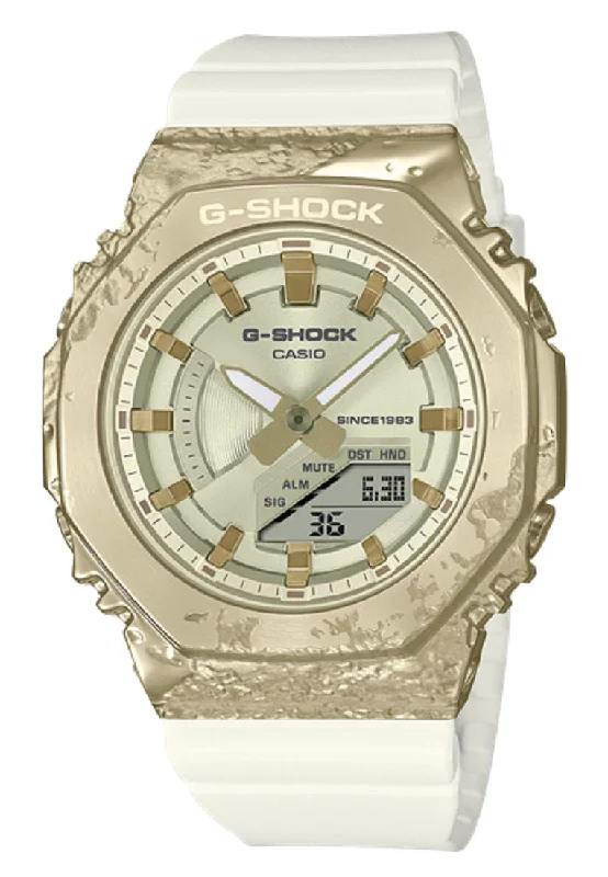 Casio G-shock GM-S2140GEM-9ADR Digital Analog Rubber Strap Watch