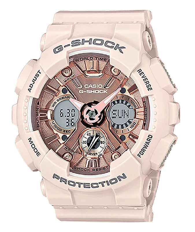 Casio G-shock GMA-S120MF-4A Digital Analog Rubber Strap Watch