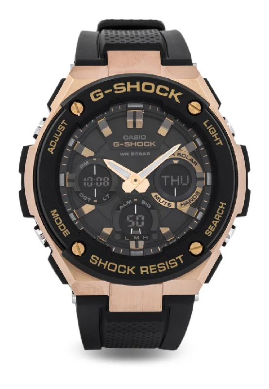 Casio G-shock GST-S100G-1ADR Solar Digital Analog Stainless Steel Strap Watch