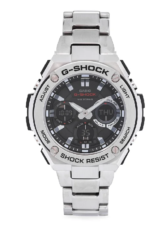 Casio G-shock GST-S110D-1ADR Digital Analog Stainless Steel Strap Watch for Men