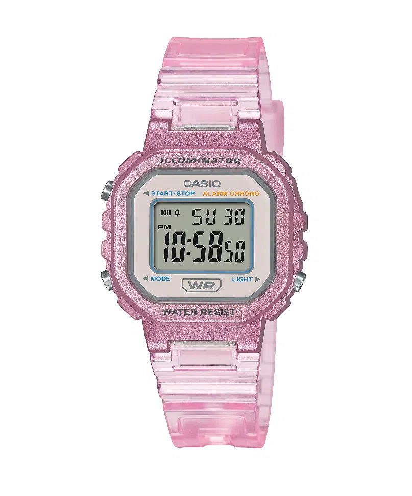 Casio LA-20WHS-4A Digital Rubber Strap Watch For Women