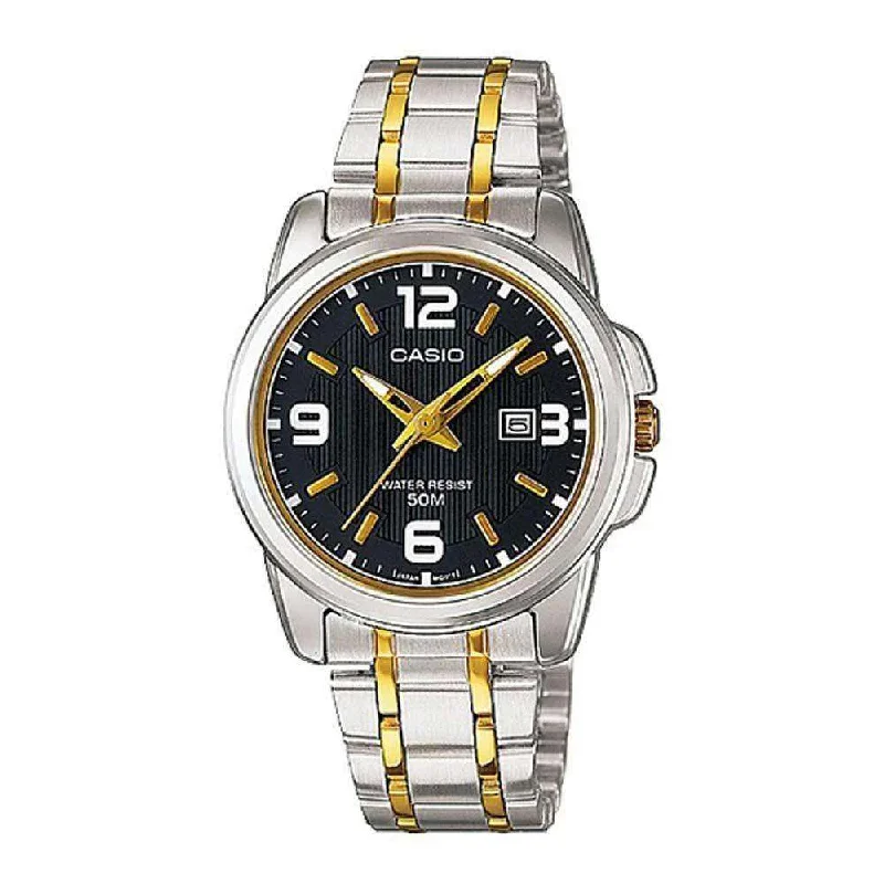 Casio LTP-1314SG-1AVDF Two Tone Stainless Steel Strap Watch for Women