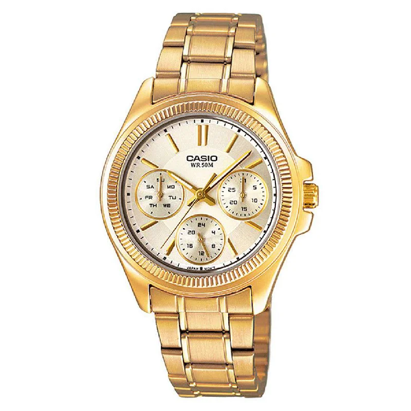 Casio LTP-2088G-9A Gold Stainless Watch for Women