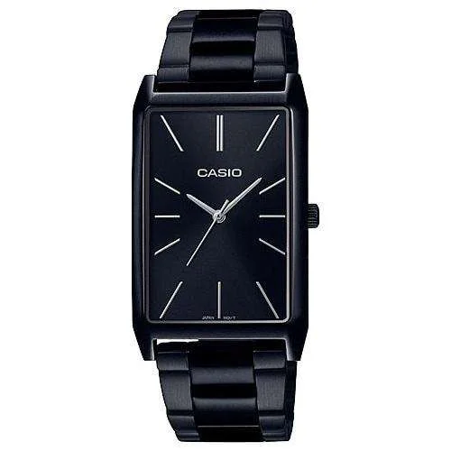 Casio LTP-E156B-1A Black Stainless Watch for Women