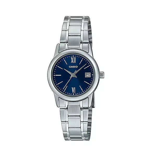 Casio LTP-V002D-2B3 Analog Stainless Steel Strap Watch For Women