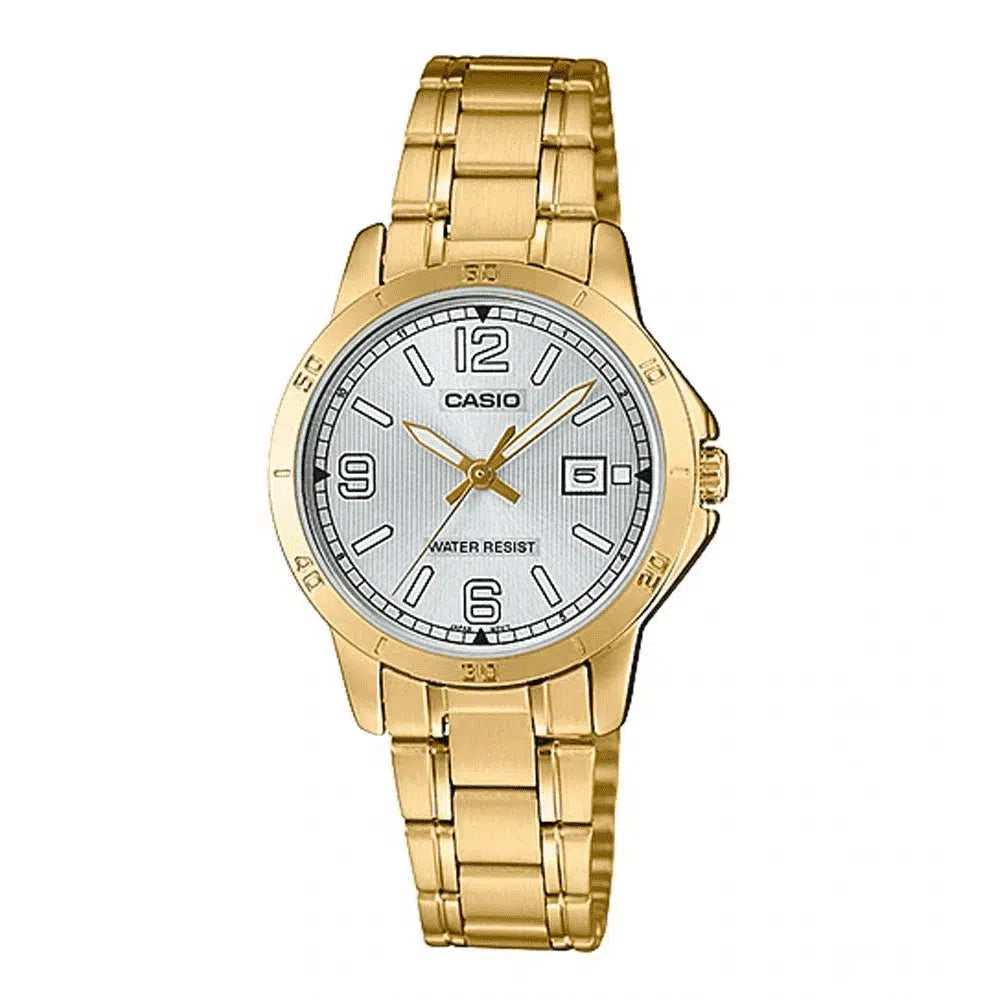 Casio LTP-V004G-7B2 Gold Stainless Watch for Women