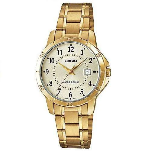 Casio LTP-V004G-9B Gold Stainless Watch for Women