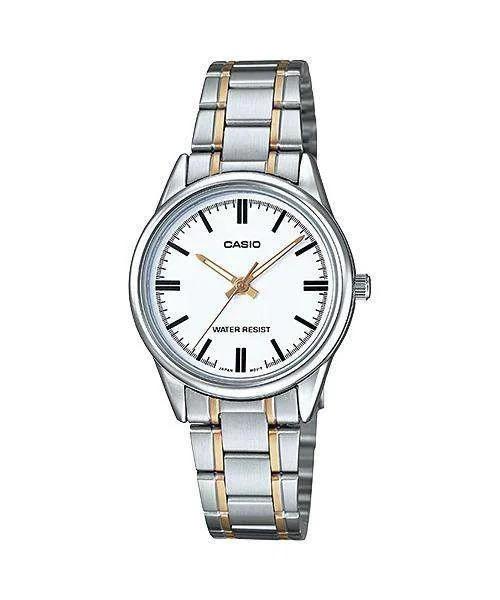 Casio LTP-V005SG-7A Two Tone Stainless Steel Strap Watch for Women