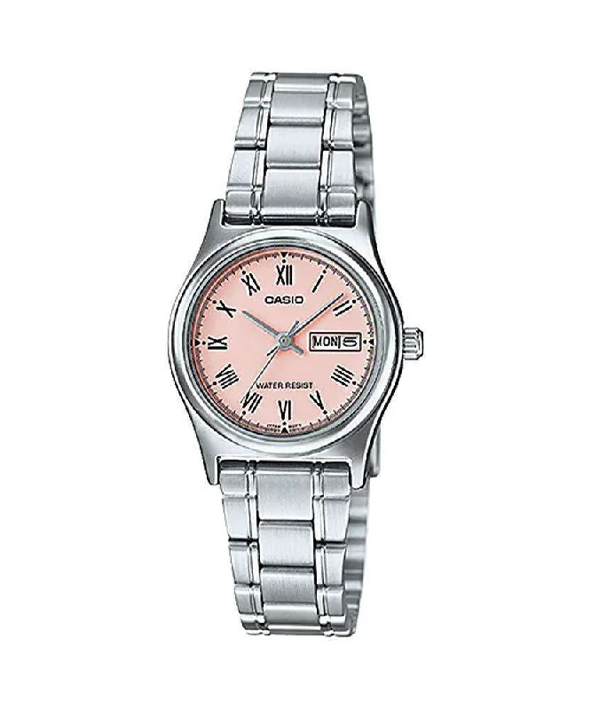 Casio LTP-V006D-4B Silver Stainless Steel Strap Watch for Women