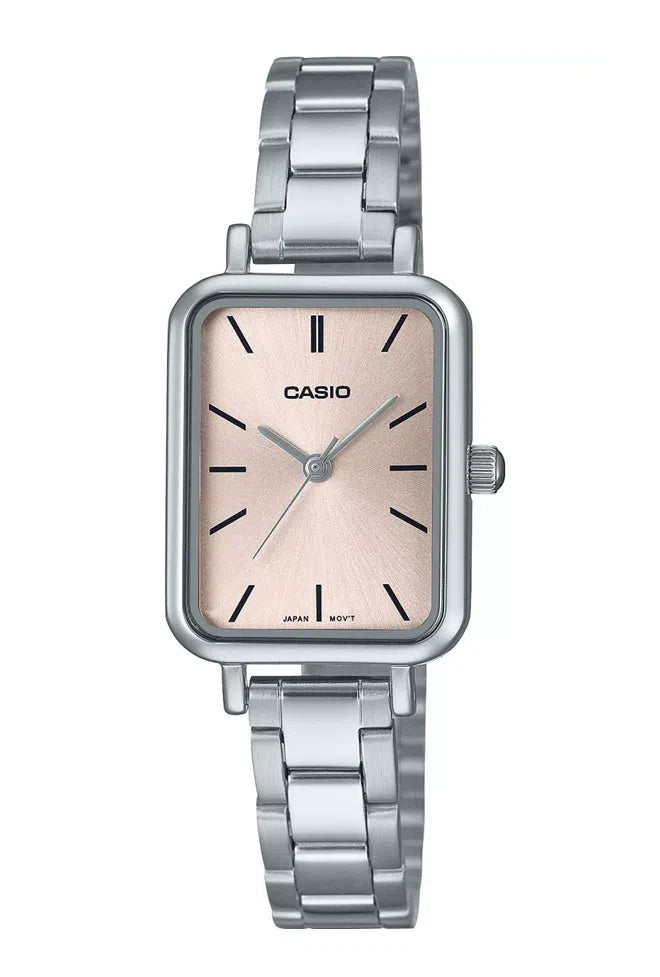 Casio LTP-V009D-4E Analog Stainless Steel Strap Watch For Women