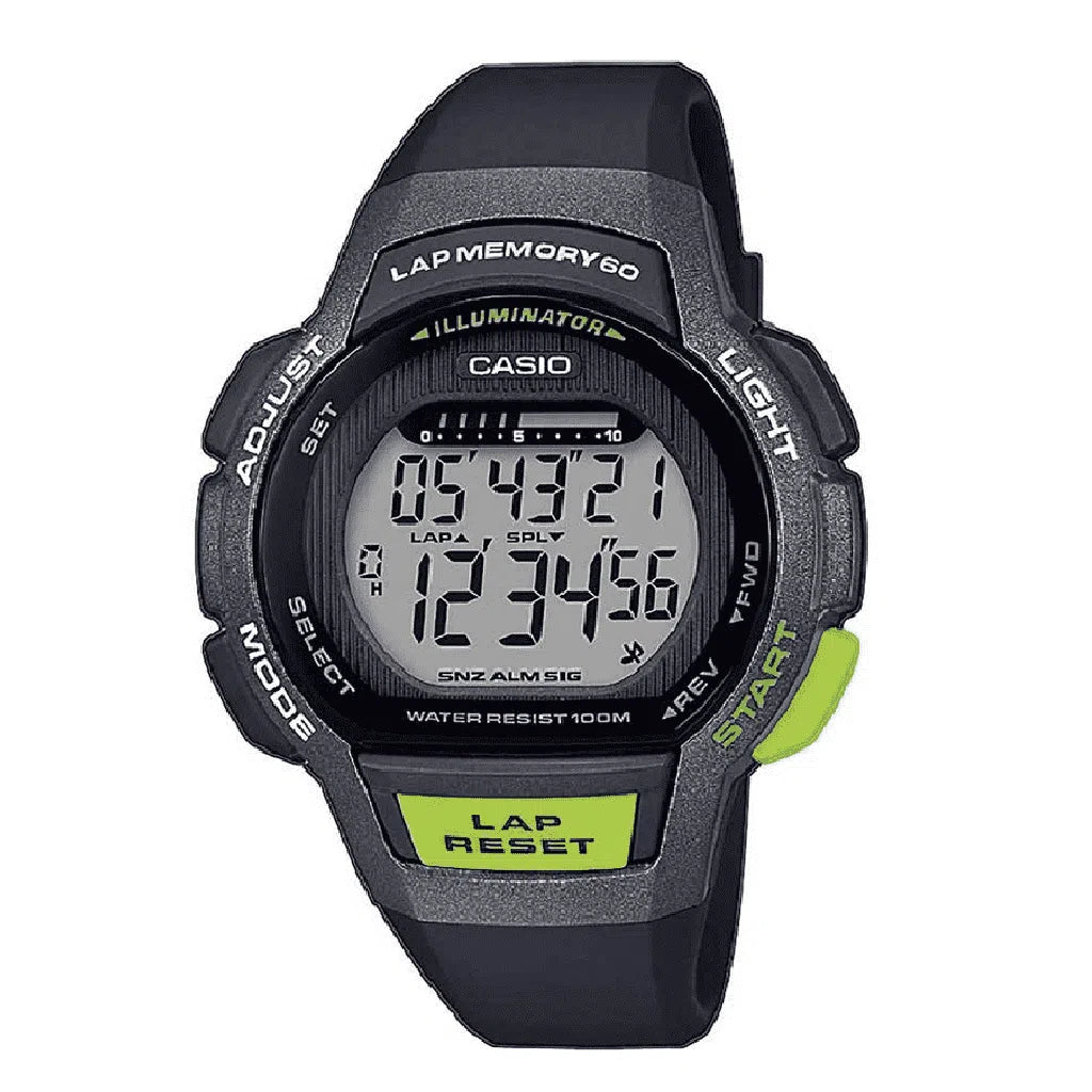 Casio LWS-1000H-1A Black Resin Unisex Watch