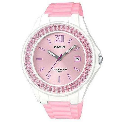 Casio LX-500H-4E5VDF Pink Resin Watch for Women