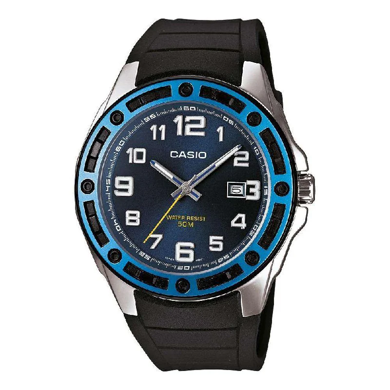 Casio MTP-1347-2AVDF Black Resin Strap Watch for Men