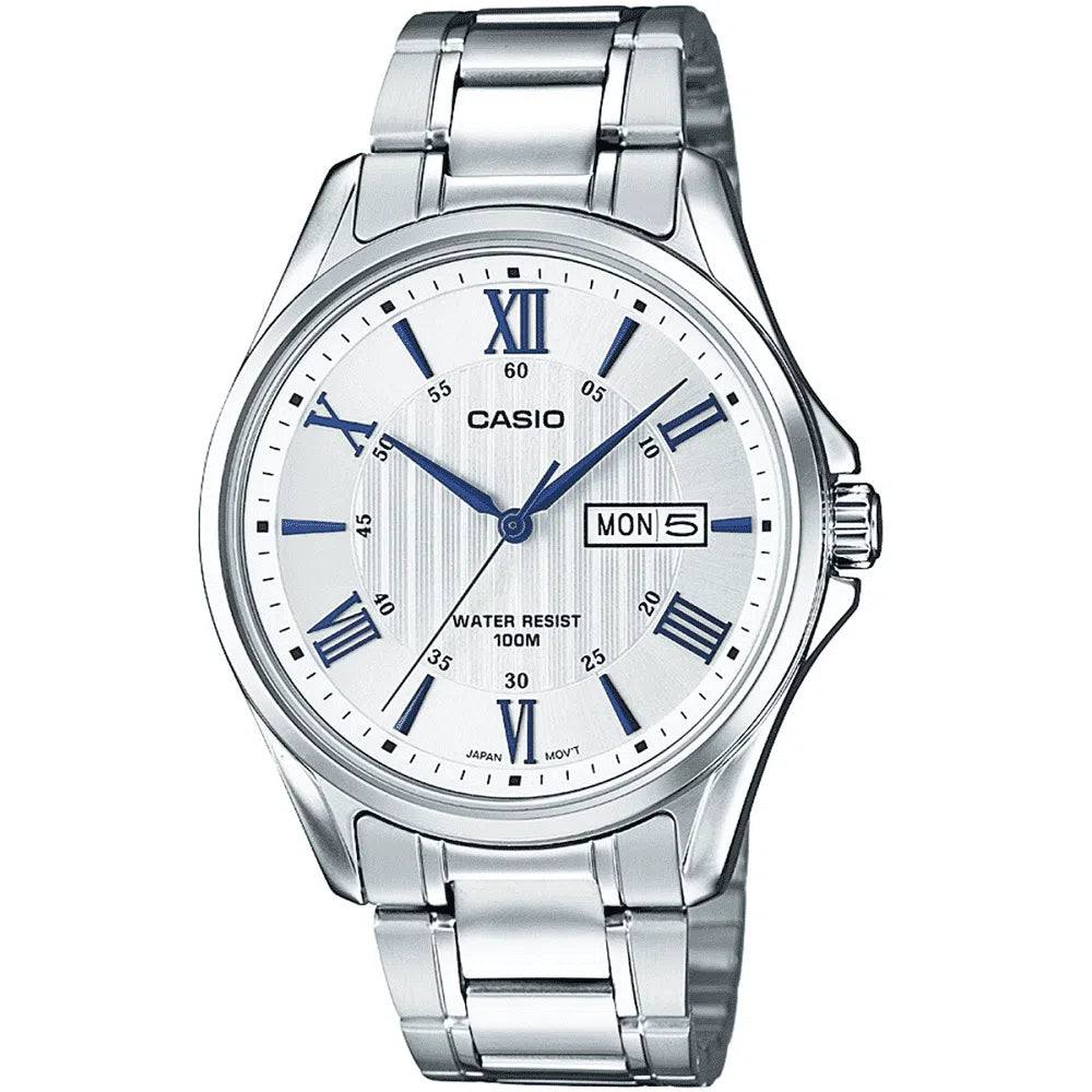 Casio MTP-1384D-7A2VDF Silver Stainless Watch for Men