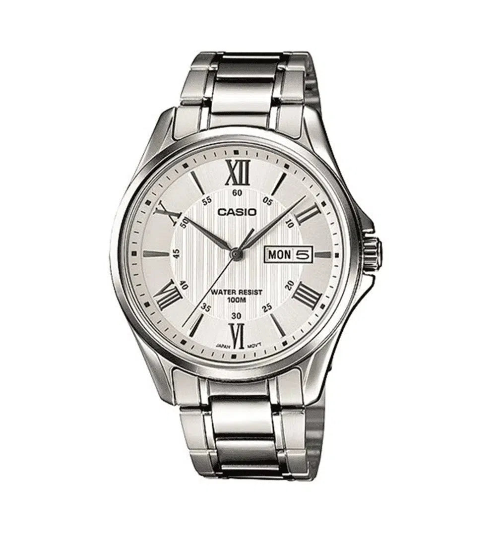 Casio MTP-1384D-7AVDF Silver Stainless Watch for Men