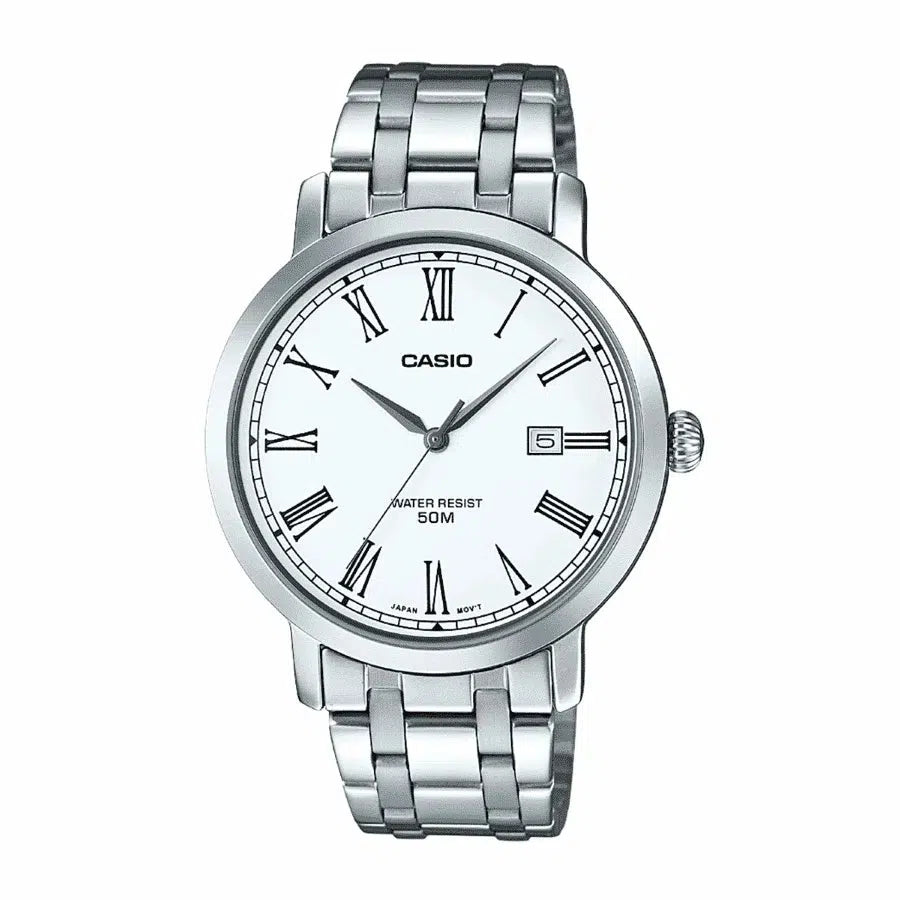 Casio MTP-E149D-7B Silver Stainless Watch for Men