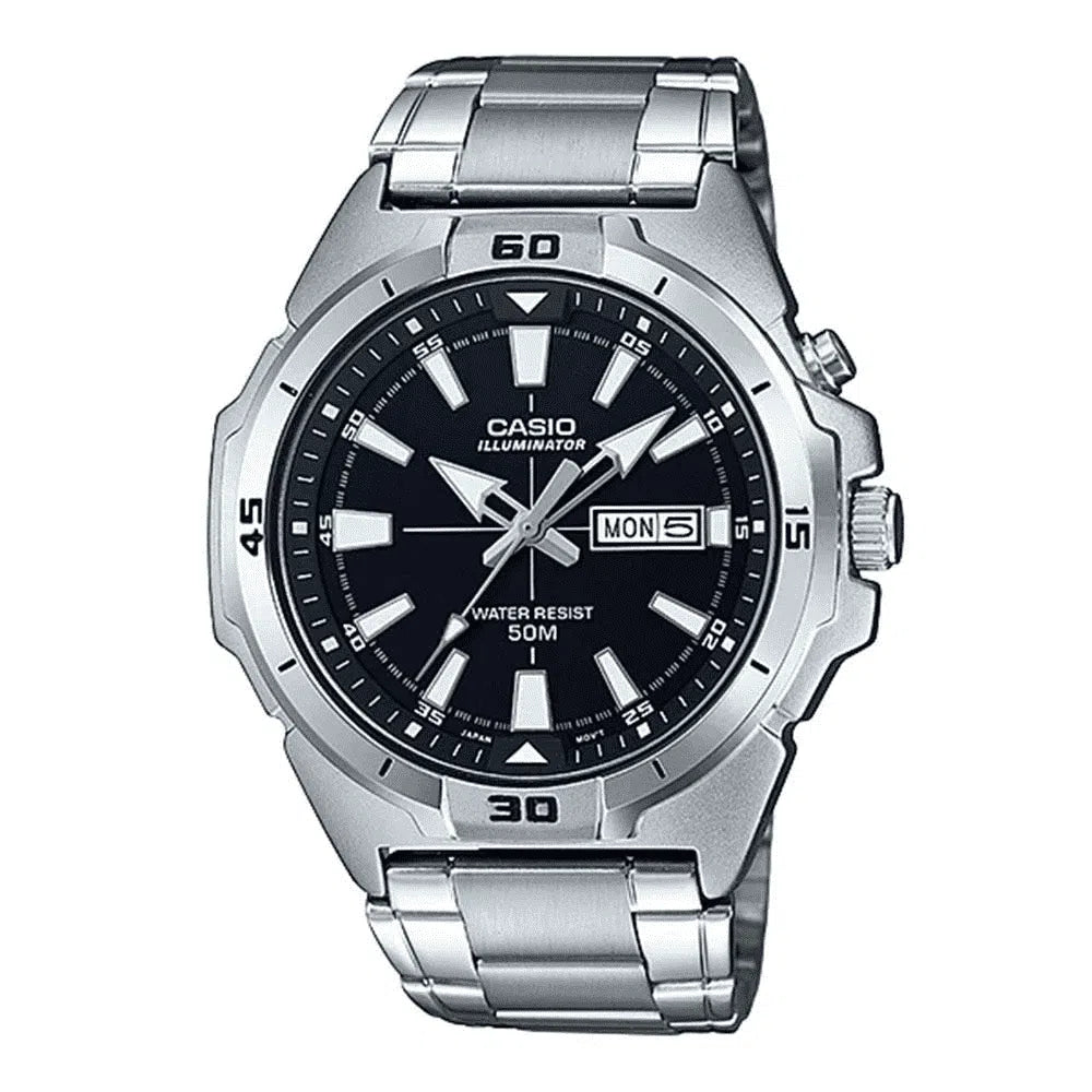 Casio MTP-E203D-1A Silver Stainless Watch for Men