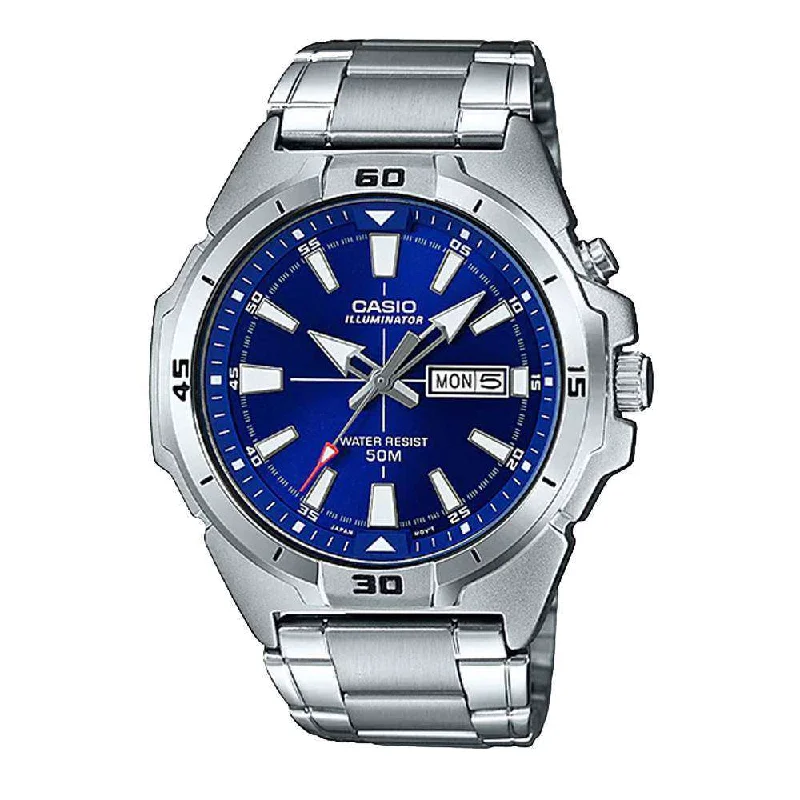 Casio MTP-E203D-2A Silver Stainless Watch for Men