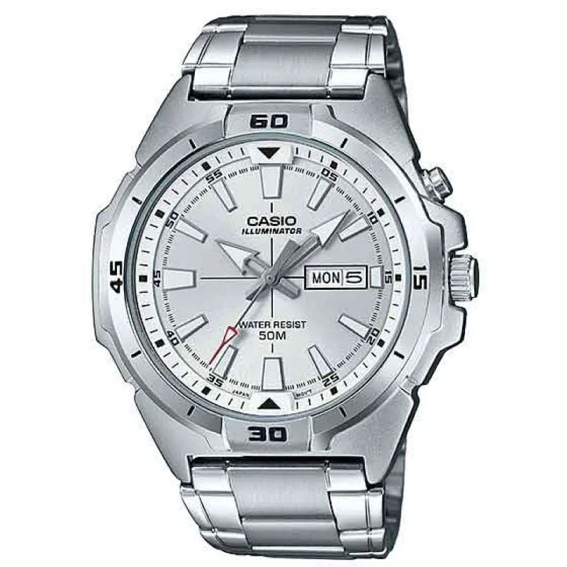 Casio MTP-E203D-7A Silver Stainless Watch for Men