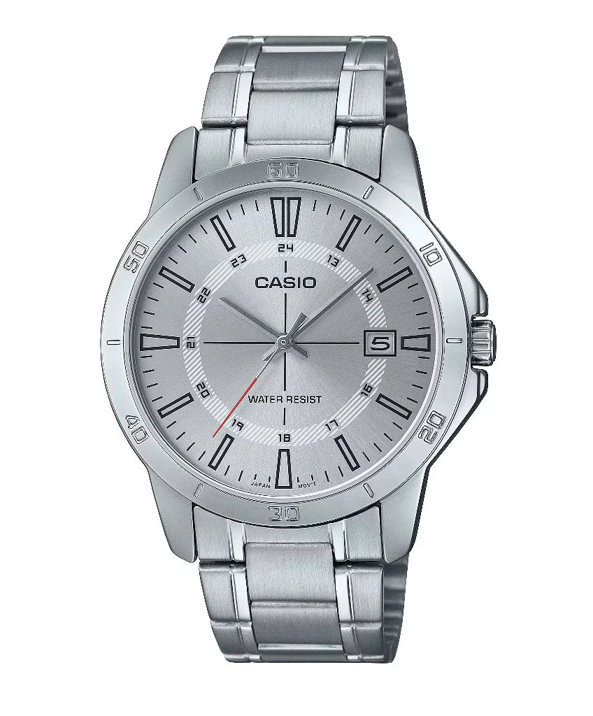 Casio MTP-V004D-7C Analog Stainless Steel Strap Watch For Men