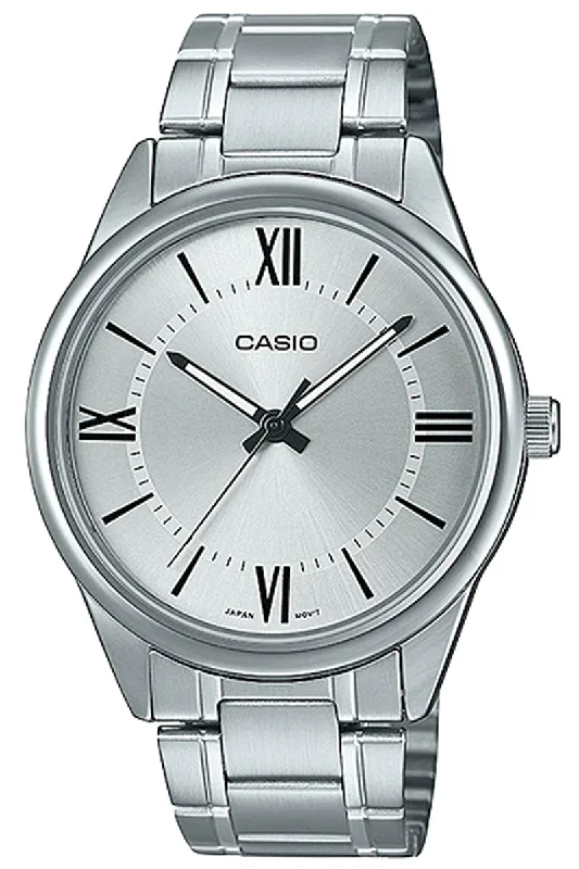 Casio MTP-V005D-7B5 Silver Stainless Strap Watch for Men