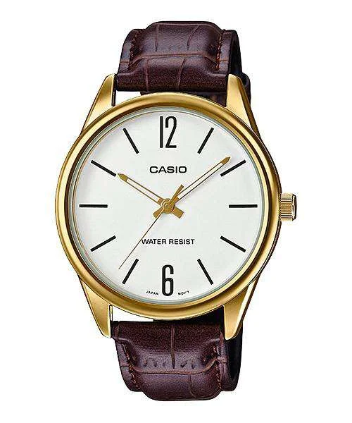 Casio MTP-V005GL-7B Brown Leather Watch for Men