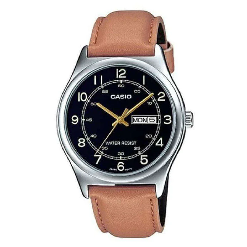 Casio MTP-V006L-1B3 Brown Leather Watch for Men