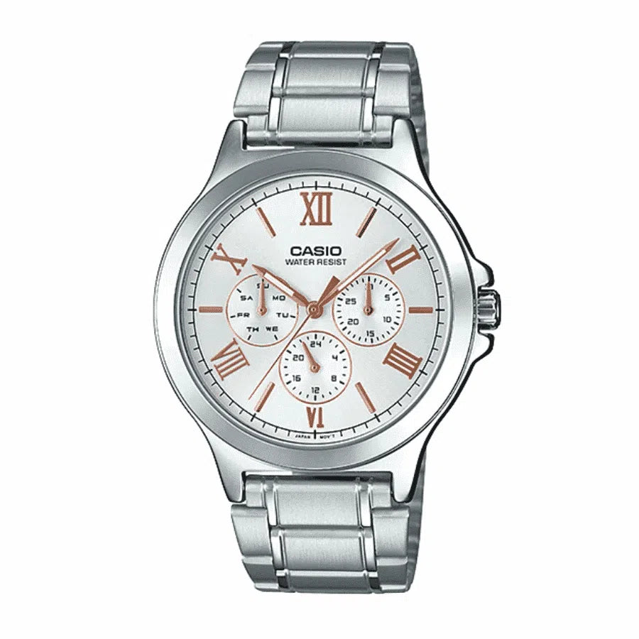 Casio MTP-V300D-7A2 Silver Stainless Watch for Men