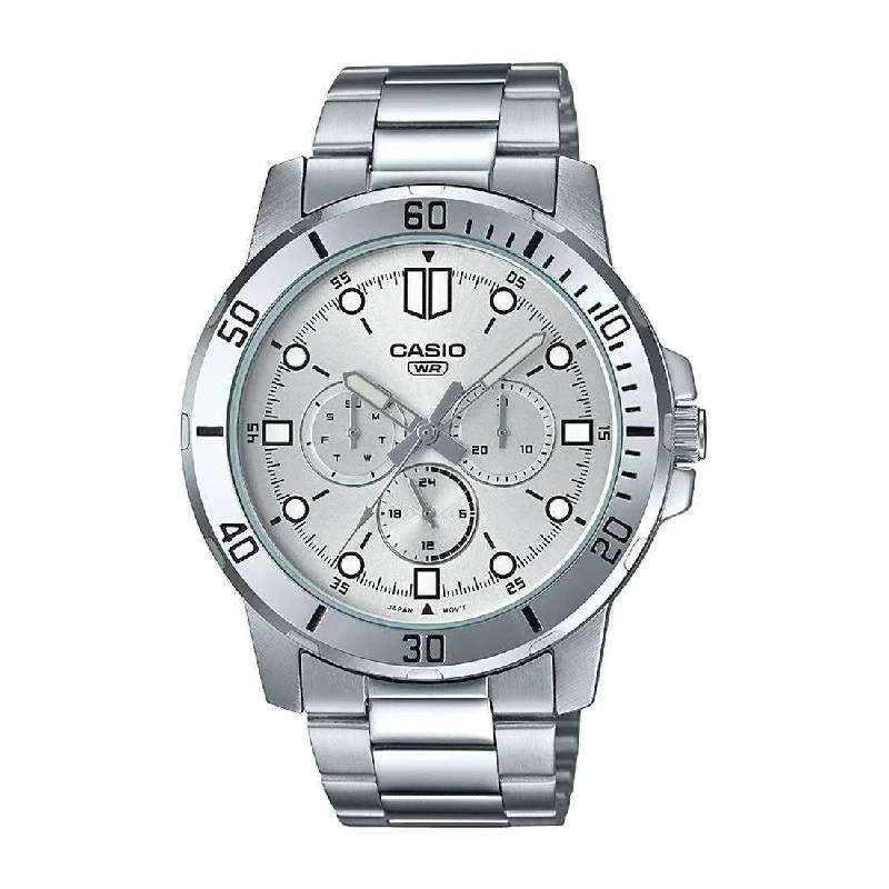 Casio MTP-VD300D-7E Silver Stainless Watch