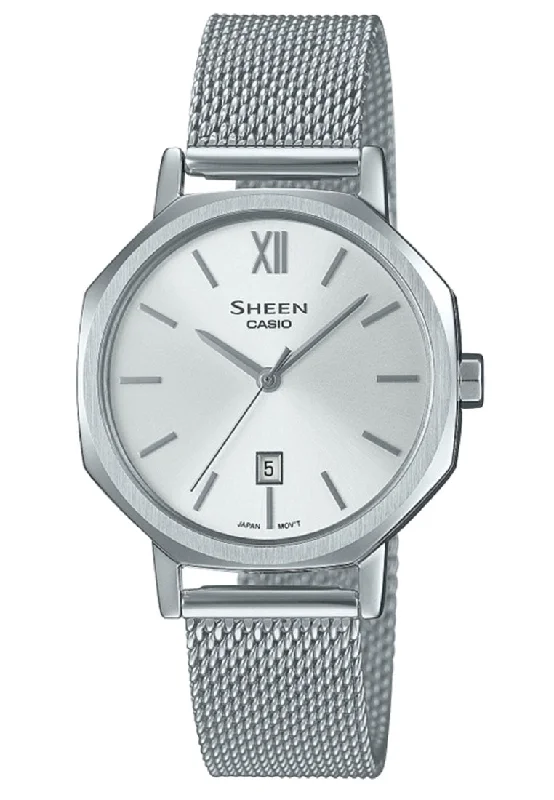 Casio Sheen SHE-4554M-7A Stainless Steel Strap Watch For Women