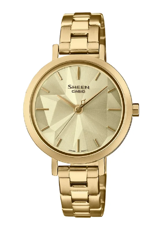 Casio Sheen SHE-4558G-9A Analog Stainless Steel Watch For Women