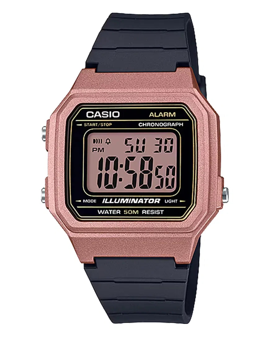 Casio W-217HM-5A Digital Rubber Strap Watch