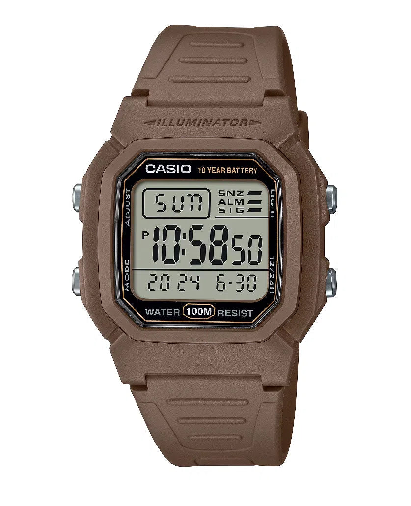 Casio W-800H-5A Digital Rubber Strap Watch For Men