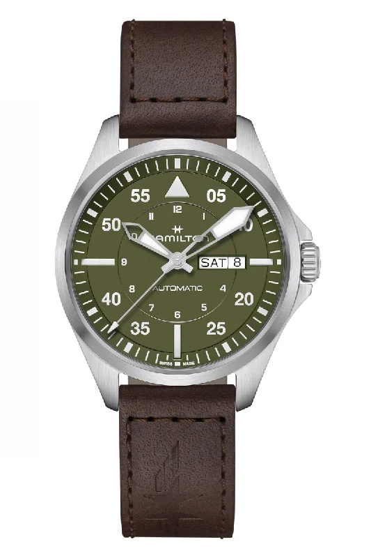 Hamilton Khaki Aviation Pilot Day Date Auto H64635560