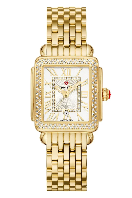 Michele Deco Madison Mid 18K Gold Diamond MWW06G000003