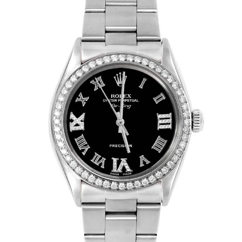 Rolex Air King 34mm | 5500-SS-BLK-RDR369-BDS-OYS