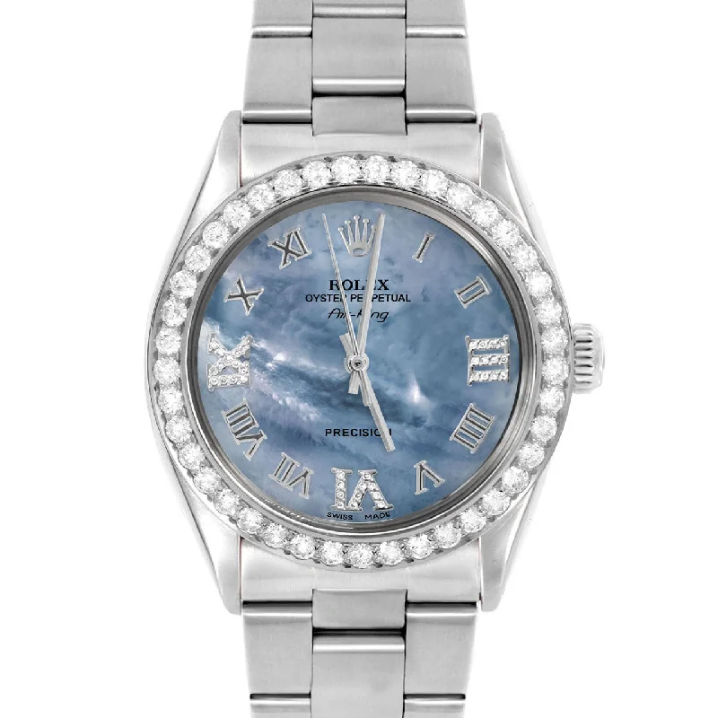 Rolex Air King 34mm | 5500-SS-BLMOP-RDR369-2CT-OYS