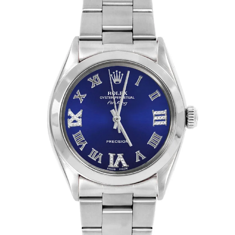 Rolex Air King 34mm | 5500-SS-BLU-RDR369-SMT-OYS