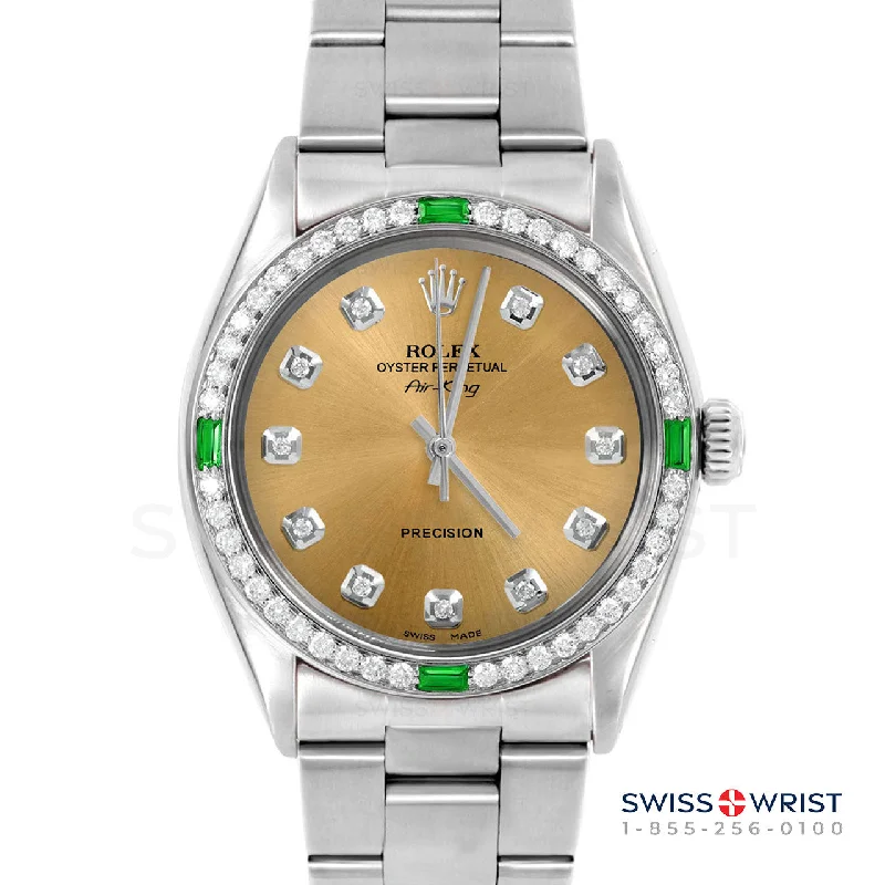 Rolex Air King 34mm | 5500-SS-CHM-DIA-AM-4EMD-OYS