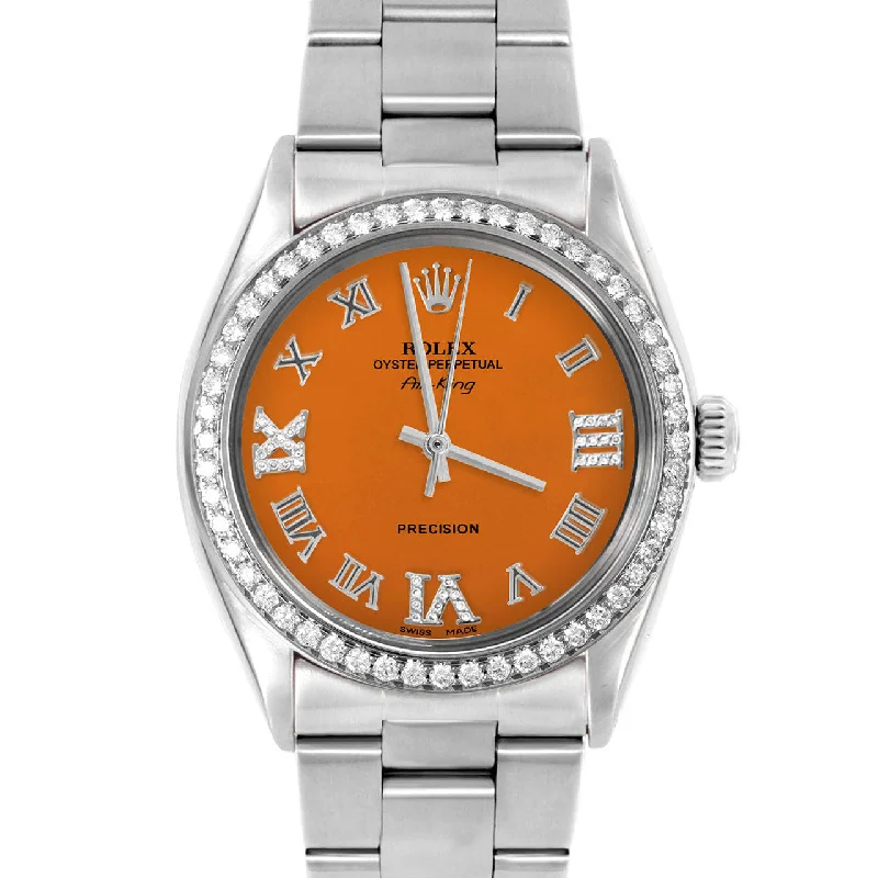 Rolex Air King 34mm | 5500-SS-ORN-RDR369-BDS-OYS