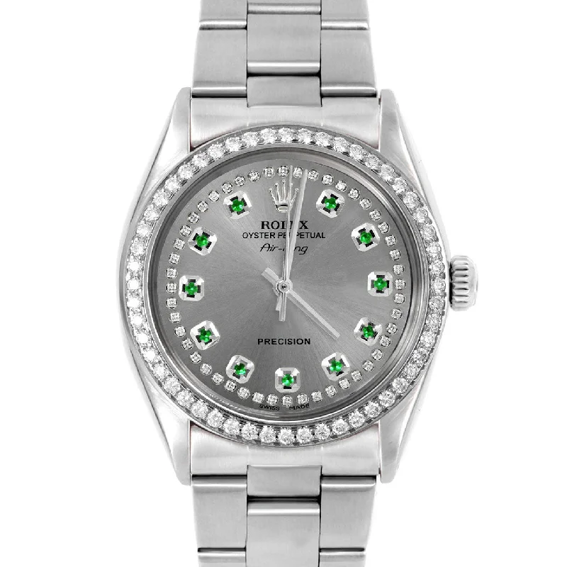 Rolex Air King 34mm | 5500-SS-SLT-STRE-BDS-OYS