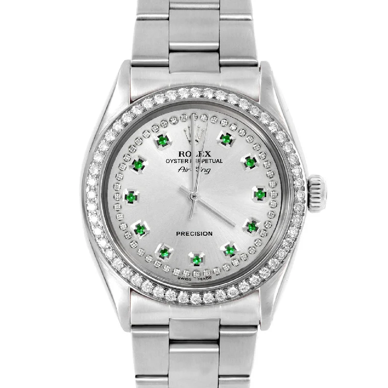 Rolex Air King 34mm | 5500-SS-SLV-STRE-BDS-OYS