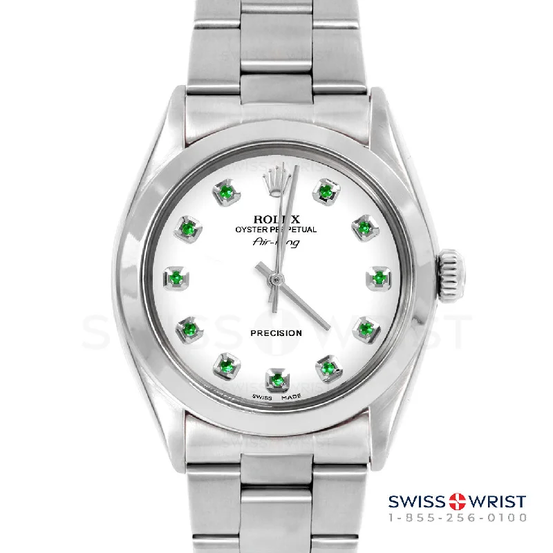 Rolex Air King 34mm | 5500-SS-WHT-EMD-AM-SMT-OYS