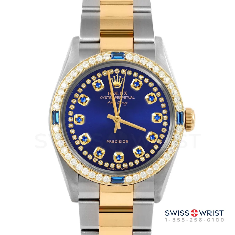 Rolex Air King 34mm | 5500-TT-BLU-STRS-4SPH-OYS