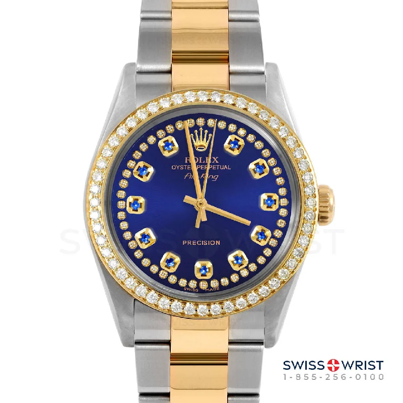 Rolex Air King 34mm | 5500-TT-BLU-STRS-BDS-OYS